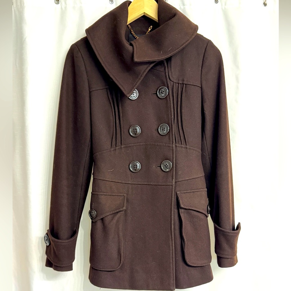 Miss Sixty Brown Wool Coat